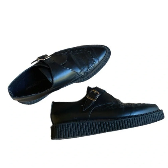 Underground Originals BLACK CREEPERS – SINGLE SOLE – APOLLO size 36 Loafer. main image 6